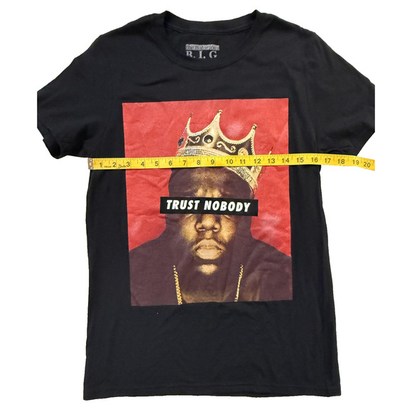 The Notorious B.I.G. Shirt Mens Small Black Trust Nobody Graphic Biggie Smalls - Picture 4 of 6